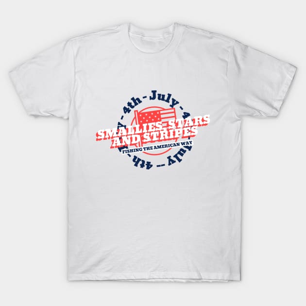 Smallies, Stars, and Stripes: Fishing the American Way on the 4th of July T-Shirt by lildoodleTees